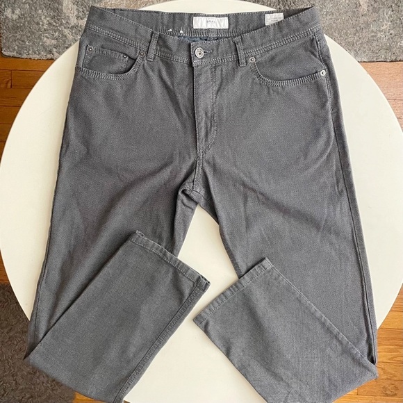 Brax Cooper Fancy 5 Pocket Regular Fit Pant Men’s 34x32 Gray Dot Print - Picture 1 of 10
